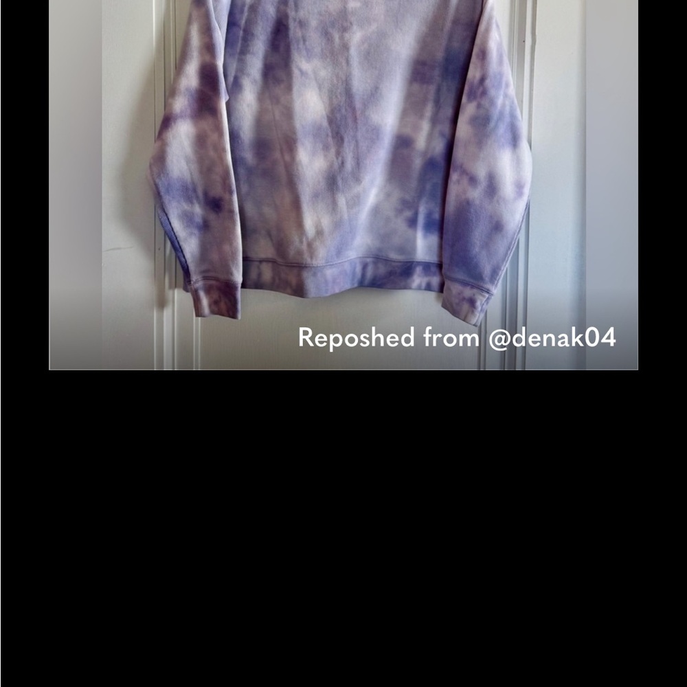 Splendid Tie-Dye Purple Sweatshirt - Picture 3 of 9